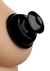 Master Series Plungers Extreme Suction Silicone Nipple Suckers, 1 Count, Black, (Af413)