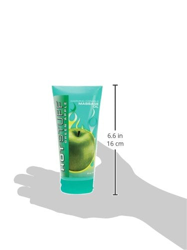 Topco Hot Stuff Warming Oil, Green Apple, 6 Fluid Ounce (177 Ml) Tube