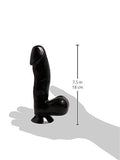 Basix 6.5In. Dong W/Suction Cup Black