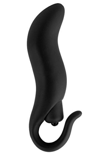 Nasswalk Anal Fantasy Pull Plug Silicone Vibe  325 Inch  Waterproof  Black