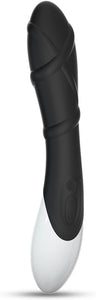 Double Head G Spot Clitoral Vibrator Waterproof Rechargeable Realistic Silicone Dildo Vibrators with 10 Speeds Rose Sex Toys for