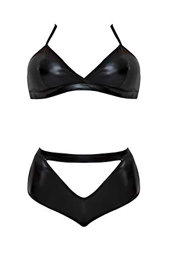 Ms Liquid Onyx Bra&Crotchlsspanty Bk 1Sq