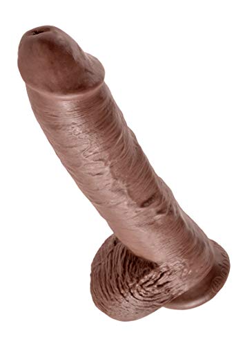 Pipedream King Cock With Balls Brown 10 Inch