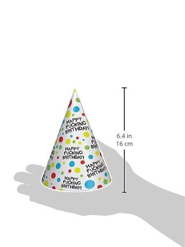 Candy Prints X-Rated Birthday Hats, 8 Count