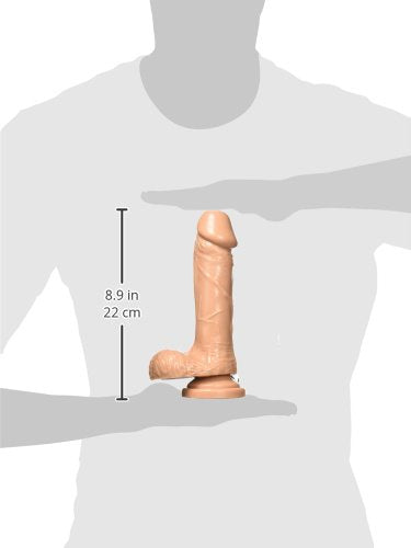 Si Novelties Cock With Balls  Egg And Suction  Brown  7 Inch  16 Ounce