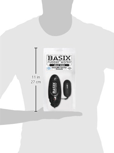 Basix Rubber Works Jelly Egg, Black