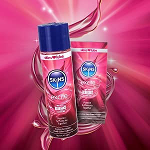Skins Skins Excite Tingling Water Based Condom Compatible Lubricant With Reaquav8 Technology 44 Fl Oz 130Ml