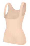 EUYZOU Womens Underbust Shapewear Tank Tops - Seamless Tummy Control Compression Camisole Tops Slimming Tank - Nude L
