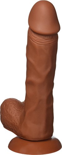Cloud 9 Novelties 8 Inch Silicone Odorless Dildo With C-Rings (Brown)