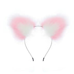 OOIIXX Anal Plug with Sexy Tail for Cosplay, Adult Sex Toys of Stainless Steel Anal Plug (Pink-White Full kIt, Medium)