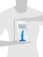 Basix Rubber Works 4-Inch Mini Butt Plug Blue
