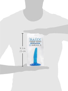 Basix Rubber Works 4-Inch Mini Butt Plug Blue