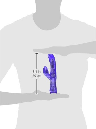 Calexotics First Time Dual Exciter - 3-Speed Waterproof 2-In-1 Dual Motors G-Spot And Clitoral Vibrator Massager, Purple