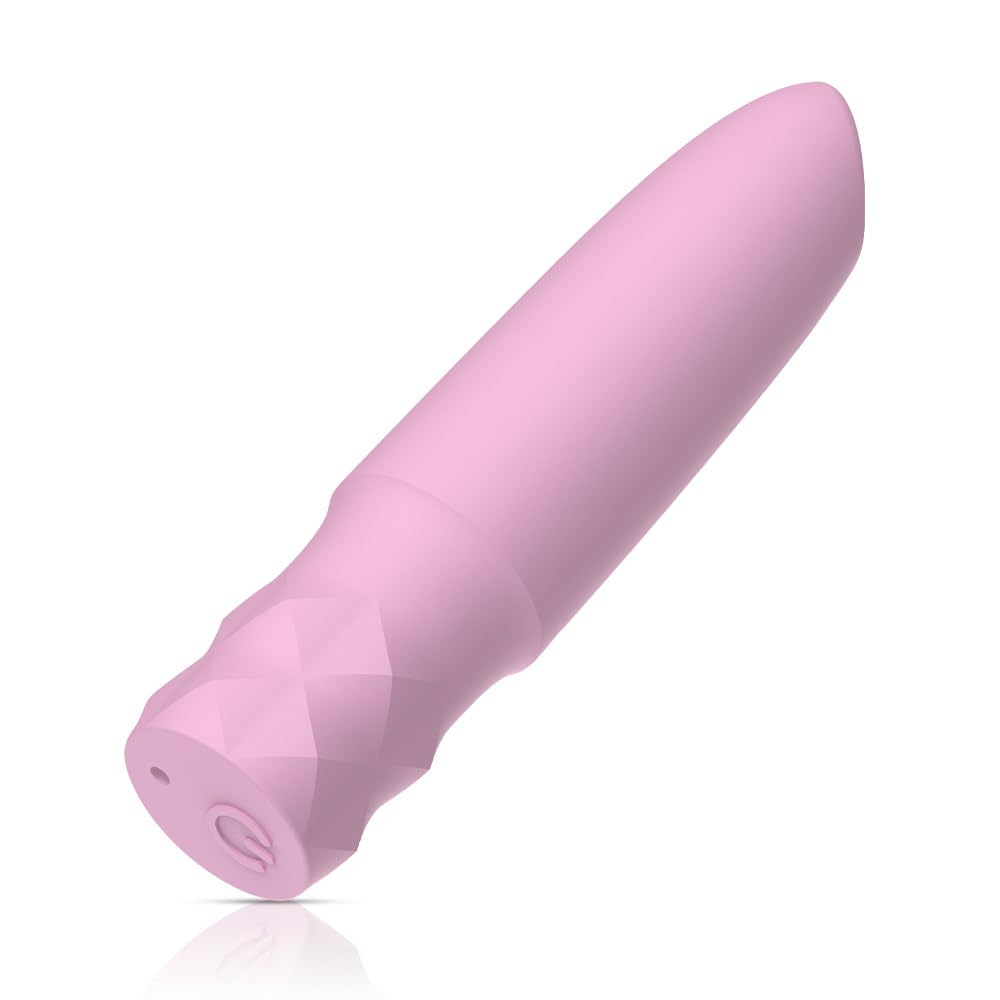 Bullet Vibrator Sex Toys All Silicone Rechargeable Vibrator with 10 Powerful Vibration & Quiet Modes,Waterproof Nipple G-spot St