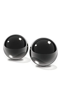 Black Glass Ben-Wa Balls Medium, Black