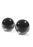 Black Glass Ben-Wa Balls Medium, Black