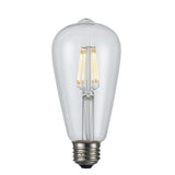 Edison Led Bulb, 6W,22K, E26 Socket Base