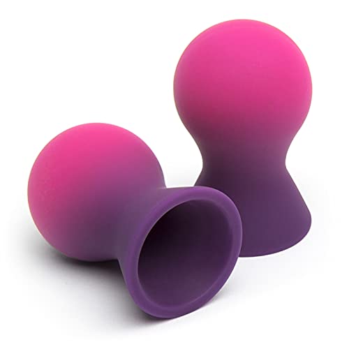 Lovehoney Color Changing Nipple Suckers | Silicone Nipple Sucking Toys | BDSM Beginner Sex Toy Gifts for Women | Vacuum Cupping