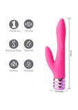 Victoria Rechargeable Silicone Dual Vibe Neon Pink