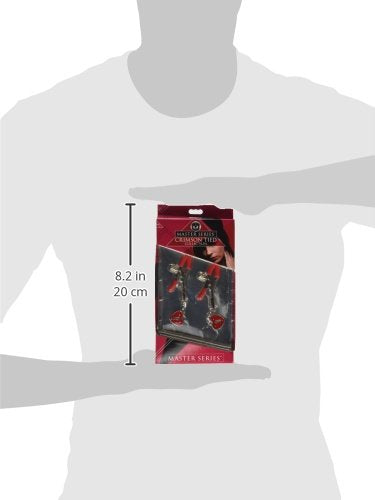 Master Series Captive Heart Padlock Nipple Clamps, 1 Count