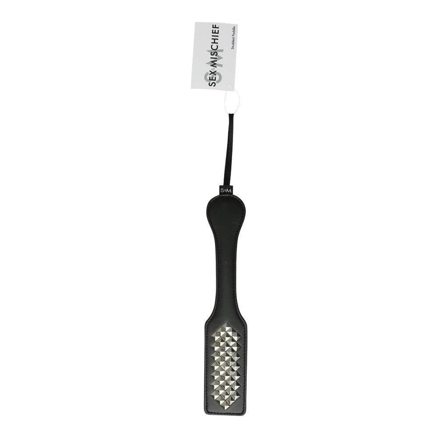 Sportsheets - Sex & Mischief: Studded Impression Bdsm Spanking Paddle (Black 12.5 In)