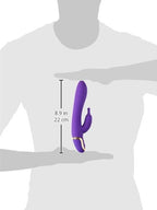 Calexotics Entice Isabella Silicone Rabbit Vibe, 5.25-Inch, Waterproof, Purple