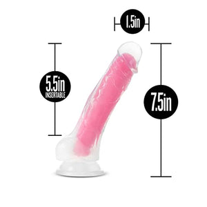 Neo Elite Paradise 7&quot; Dildo Neon Pink