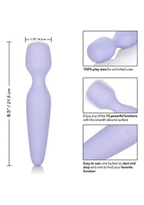 Calexotics Miracle Massager - Waterproof Sex Toys For Couples - Rechargeable Body Massager - Adult Multi-Function Vibe - Purple