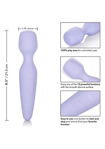 Calexotics Miracle Massager - Waterproof Sex Toys For Couples - Rechargeable Body Massager - Adult Multi-Function Vibe - Purple