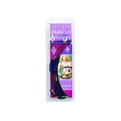 Spartacus Purple Fur Line Restraints, Wrist