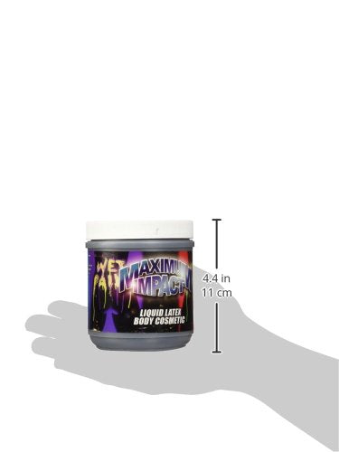 Liquid Latex Body Paint Solid Black 16Oz