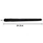 OOIIXX Anal Plug with Sexy Tail for Cosplay, Adult Sex Toys of Stainless Steel Anal Plug (Long Black, Small)