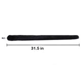 OOIIXX Anal Plug with Sexy Tail for Cosplay, Adult Sex Toys of Stainless Steel Anal Plug (Long Black, Small)