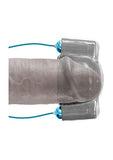 Classix Dual Vibrating Head Teaser - Blue/Clear