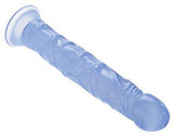 Adam & Eve Tall Boy Dildo, Blue | Realistic, Flexible Rubber Dildo | 8.5 Inches Insertable Length | Great With Water Based Lubes