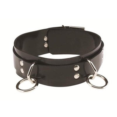 Spartacus Rubberline Locking Collar, Black