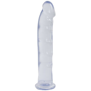 Doc Johnson Jelly Jewels  8 Inch Dildo WO Balls  8 Long and 15 Long  Suction Cup Base  Great for Beginners and Deep Th