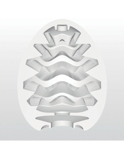 Tenga Egg-001 Wavy Easy Beat Egg Portable Male Masturbator