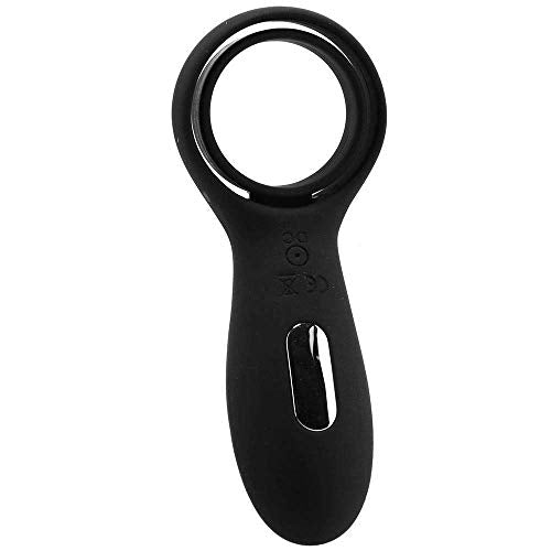 Evolved Novelties Zero Tolerance Vibrating Rechargeable Cock Ring Torpedo, Black