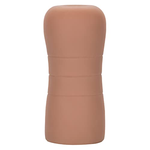Calexotics Cheap Thrills The Steamy Affair - Travel Sized Male Masturbator - Silicone Masturbation Sleeve - 4.75-Inch Adult Male Sex Toy - Brown