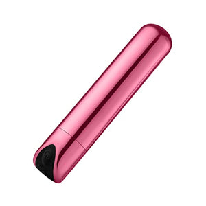 Luv Inc Shiny Bullet Vibrator Super Strong Clitoral Nipple Stimulator Adult Toys For Female With 10-Modes, Usb Rechargeable Waterproof Dildo, Sex Toys For Women Anal And Vaginal Big-O Massager (Pink)