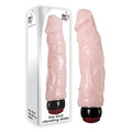 Adam And Eve Stud Vibrating Dildo, 9 Inch (Beige)