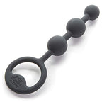 Fifty Shades Of Grey Carnal Bliss Black Silicone Anal Pleasure Beads - Petite Size - 3.5 Inch