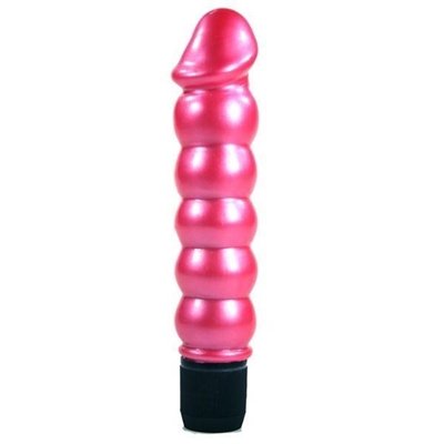 Pearl Shine Ribbed Wp Vibrator  Pink