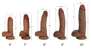 Jock Bareskin 6In Latte Dildo W/ Balls