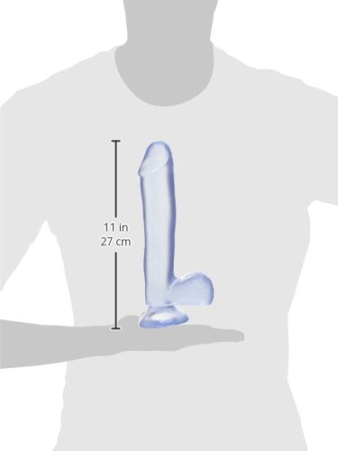 Basix 10In. Dong W/Suction Cup Clear