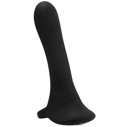 Collections Etc Zero Tolerance Cock Armor Rechargeable Cock Ring With Long Penis Bullet Vibrator, Black