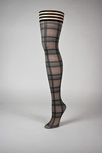 Kixies Lori Tan/Grey Plaid - Size C