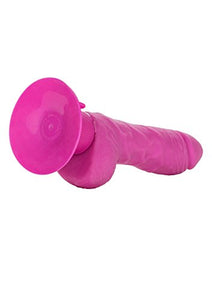 California Exotics Shower Stud Super Stud Pure Skin Vibrating Waterproof Dildo, Pink, 5 Inch