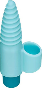Evolved Love Is Back Unicorn Power Bullet Vibrator With Finger Sleeve, Blue